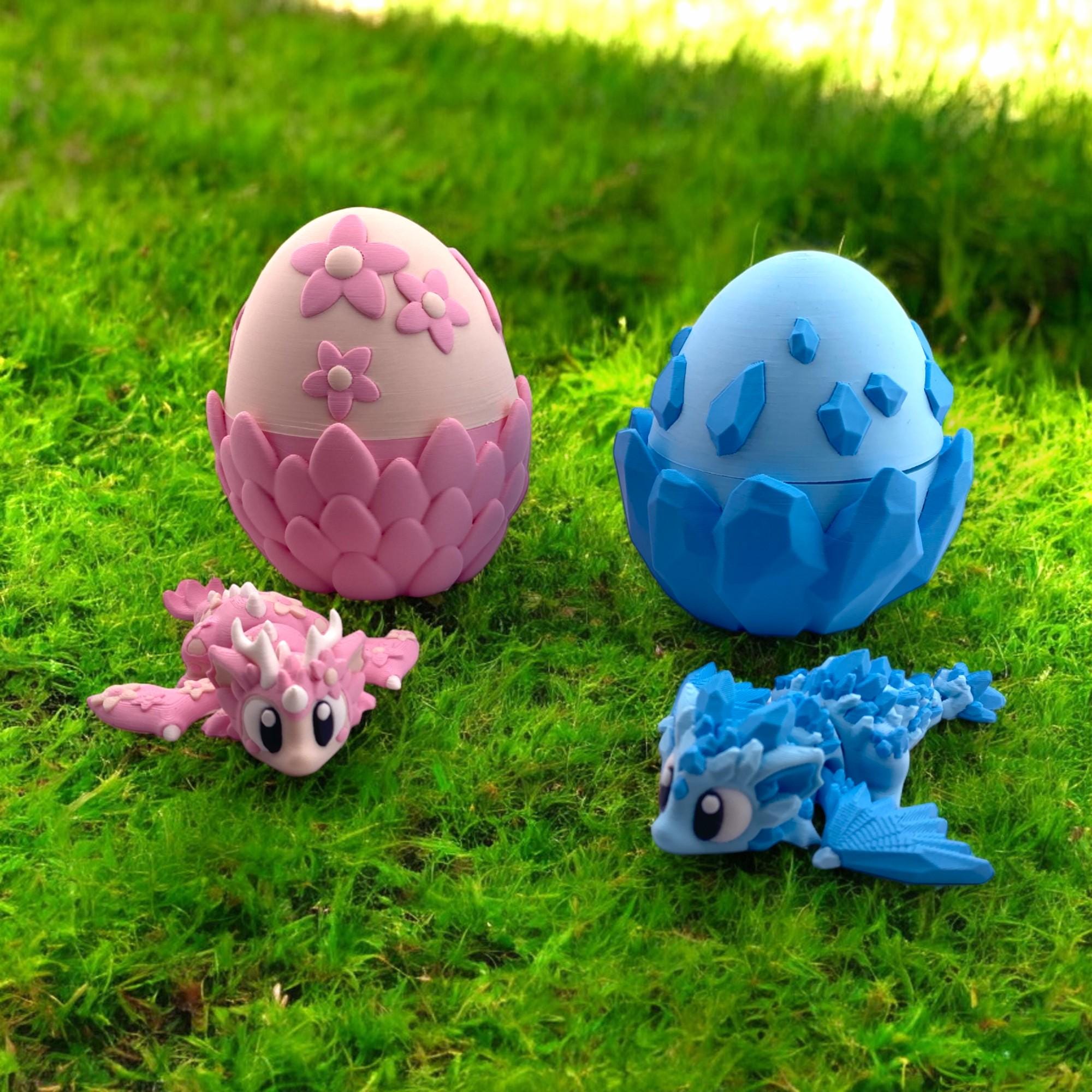 3D Printed Dragon Egg: Articulated Baby Dragon Surprise