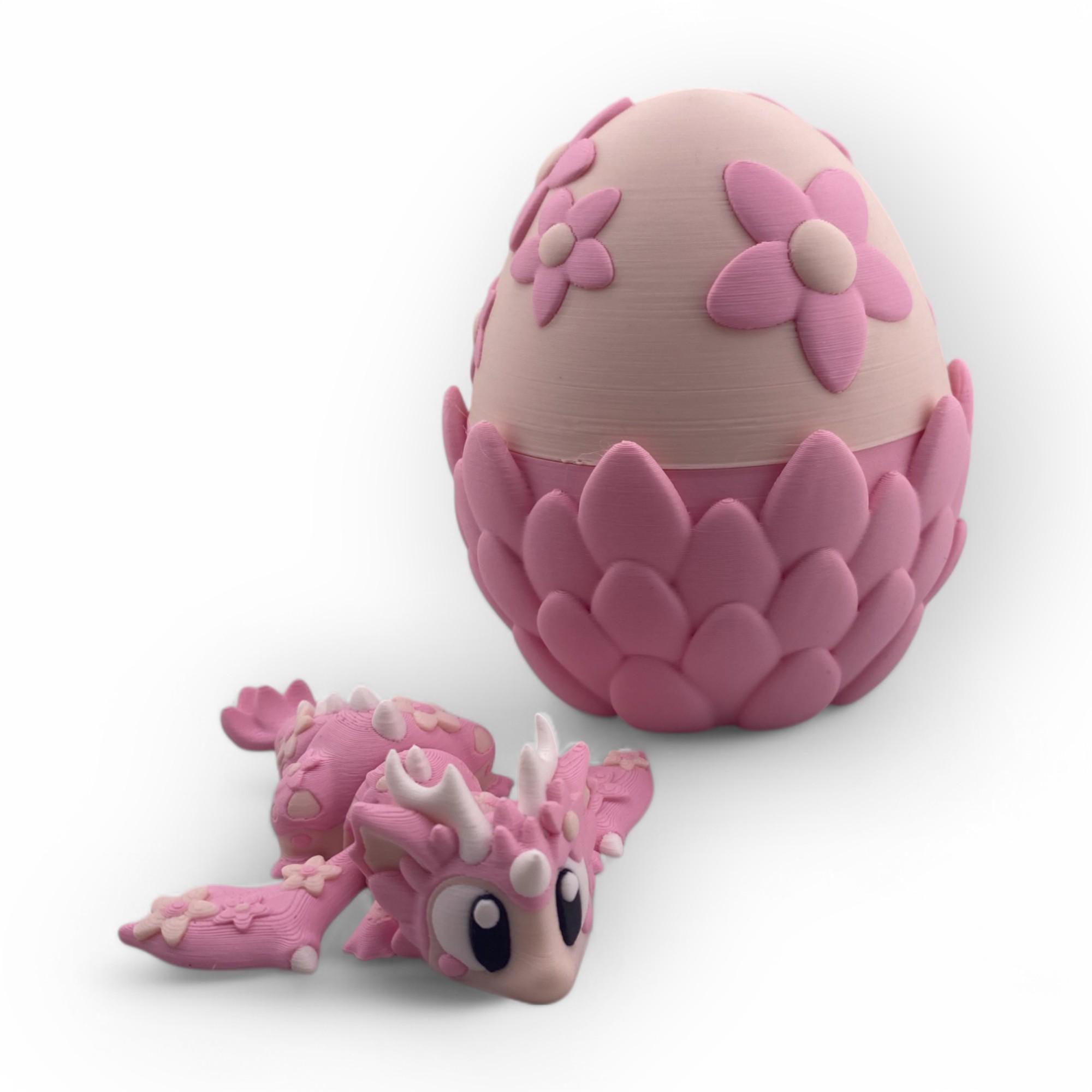 3D Printed Dragon Egg: Articulated Baby Dragon Surprise