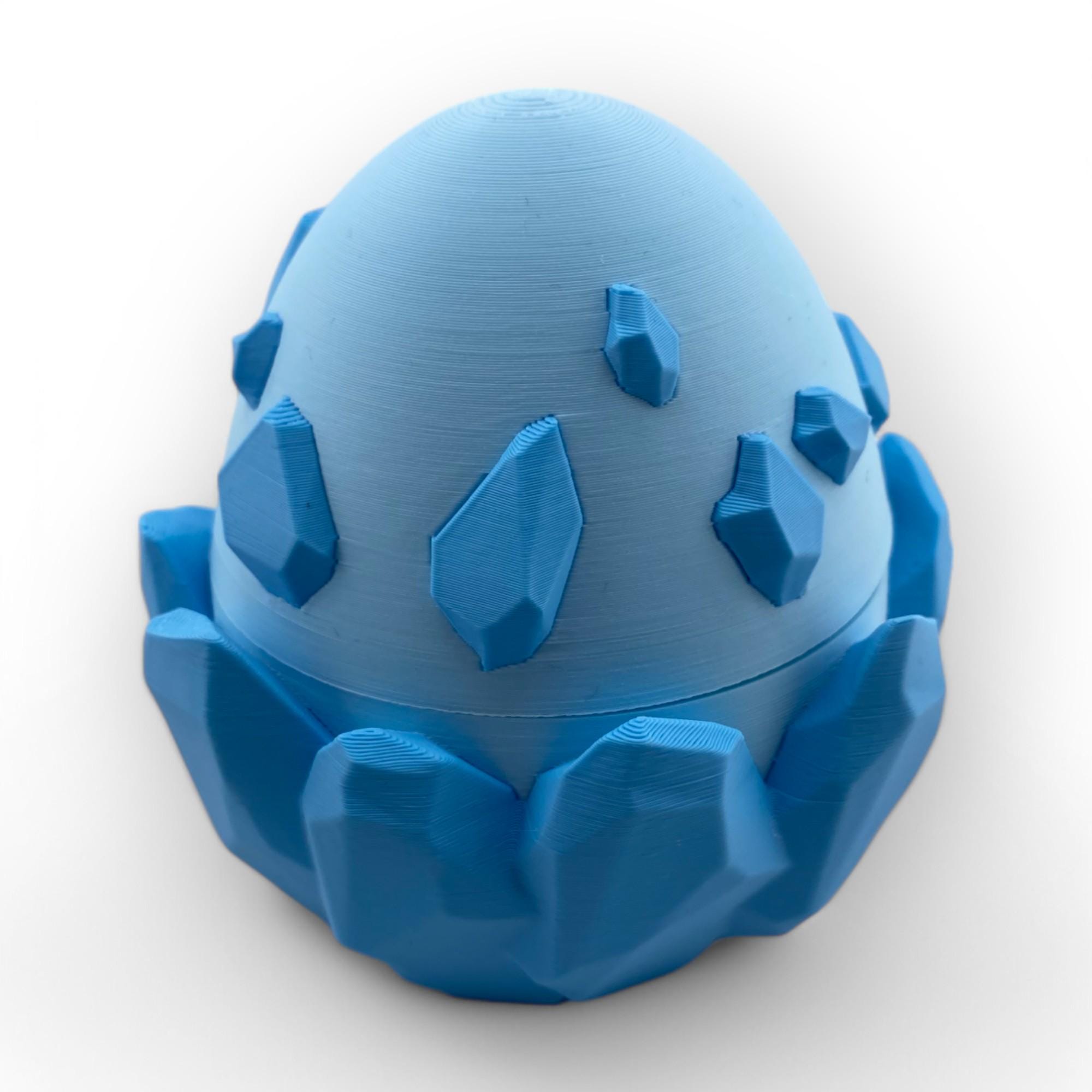 3D Printed Dragon Egg: Articulated Baby Dragon Surprise