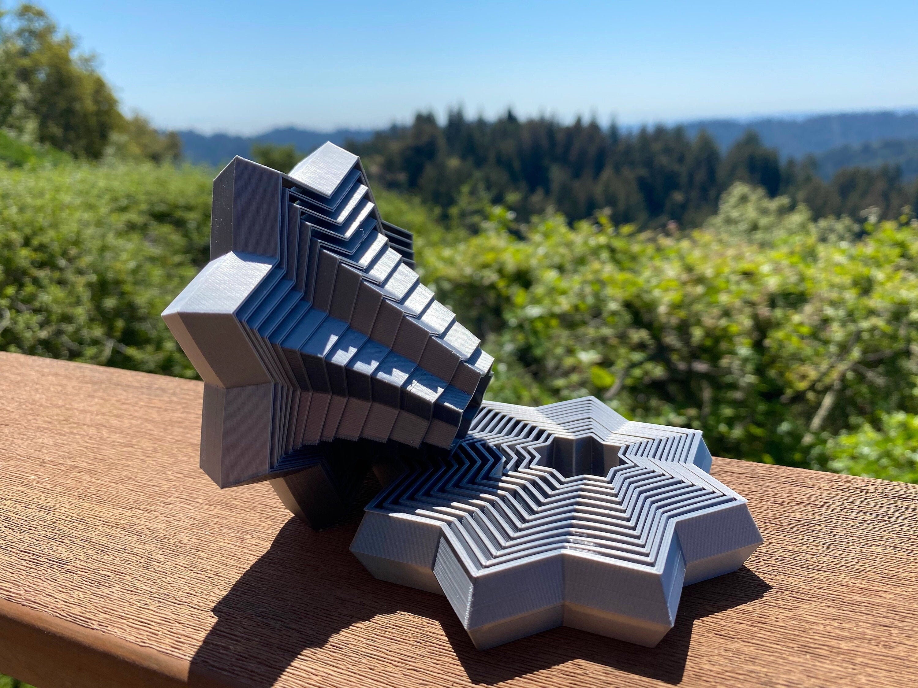 3D Printed Fidget Star: Sensory Desk Toy, Stress Relief