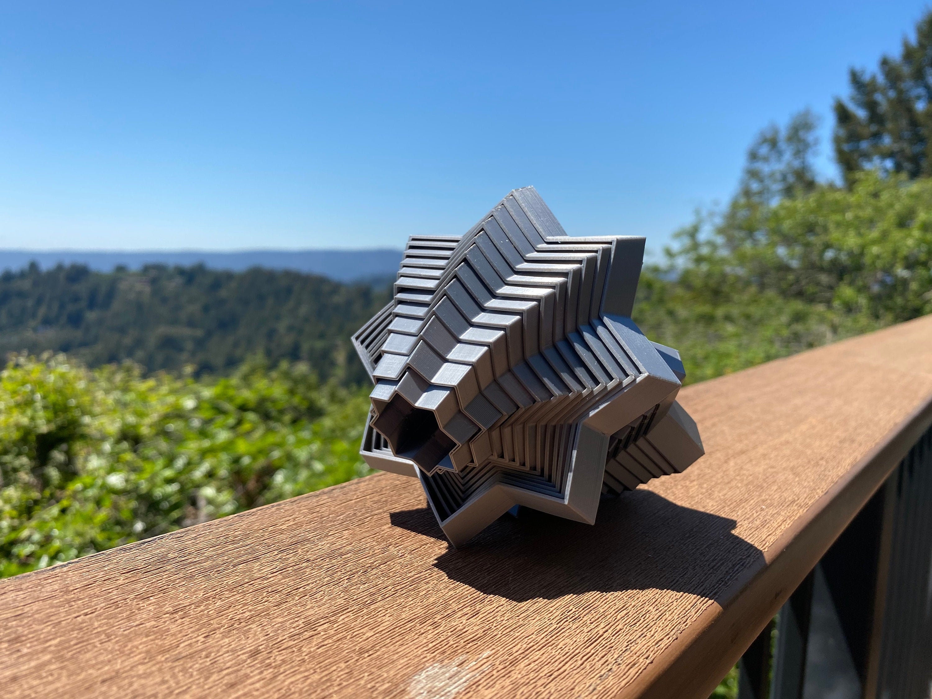 3D Printed Fidget Star: Sensory Desk Toy, Stress Relief