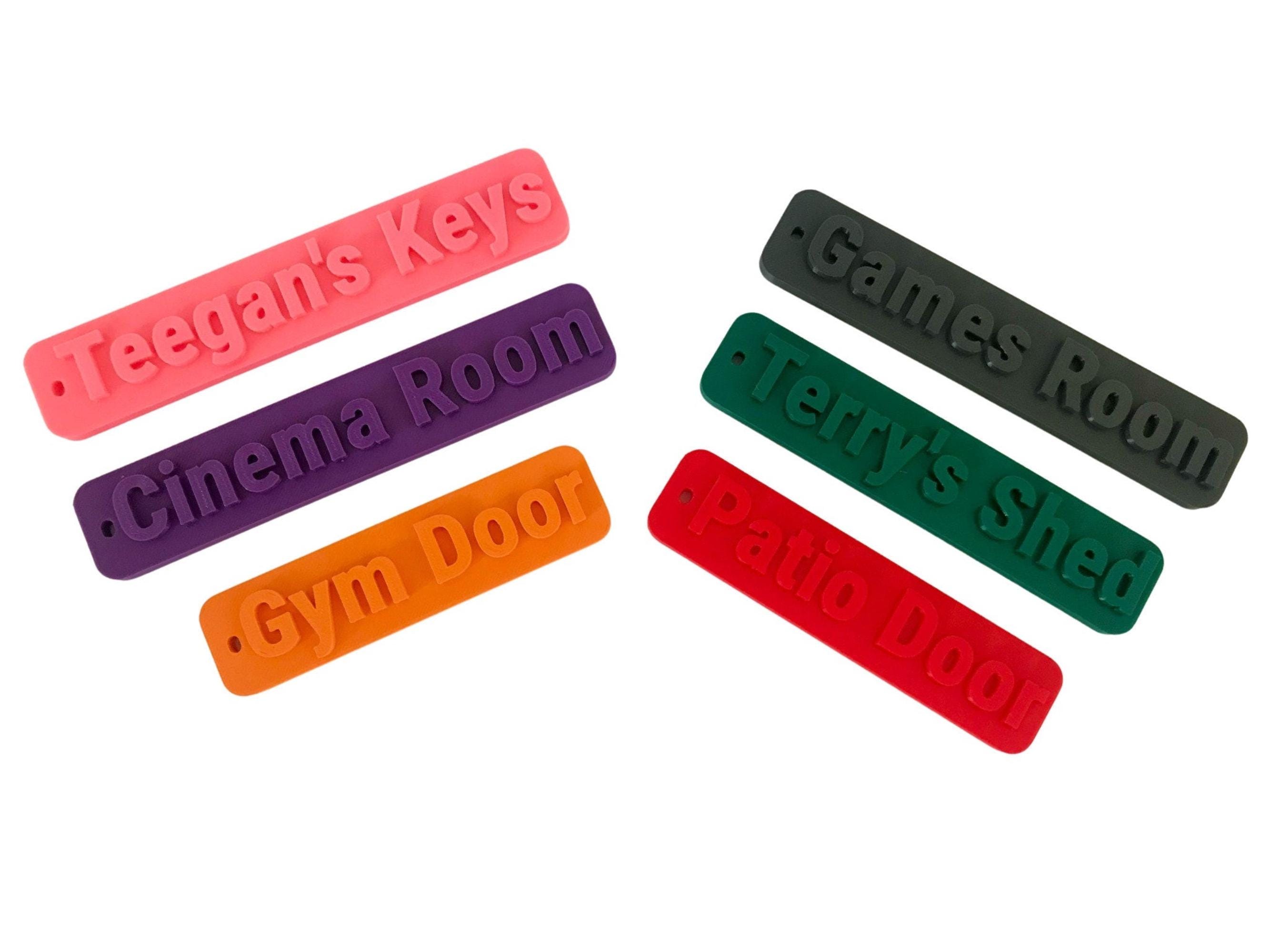Personalized 3D Printed Keychain: Giant Custom Name Keyring