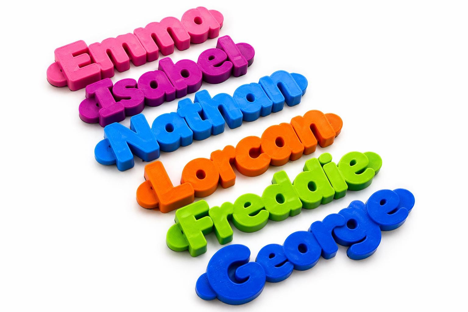 Personalised 3D Printed Name Magnet | Custom Locker Tag, Whiteboard Magnet