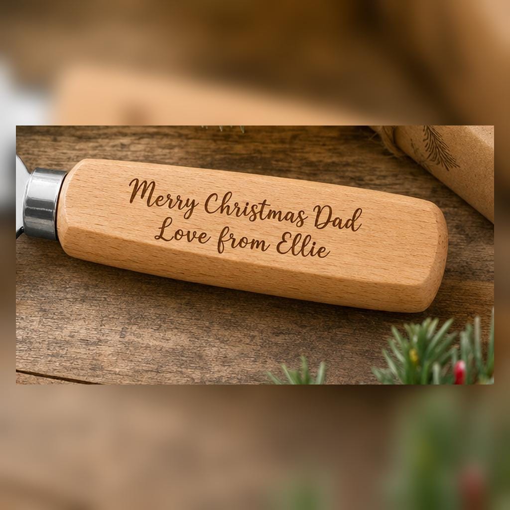 Personalised Wooden Bottle Opener Christmas Gift, Stocking Filler for Him
