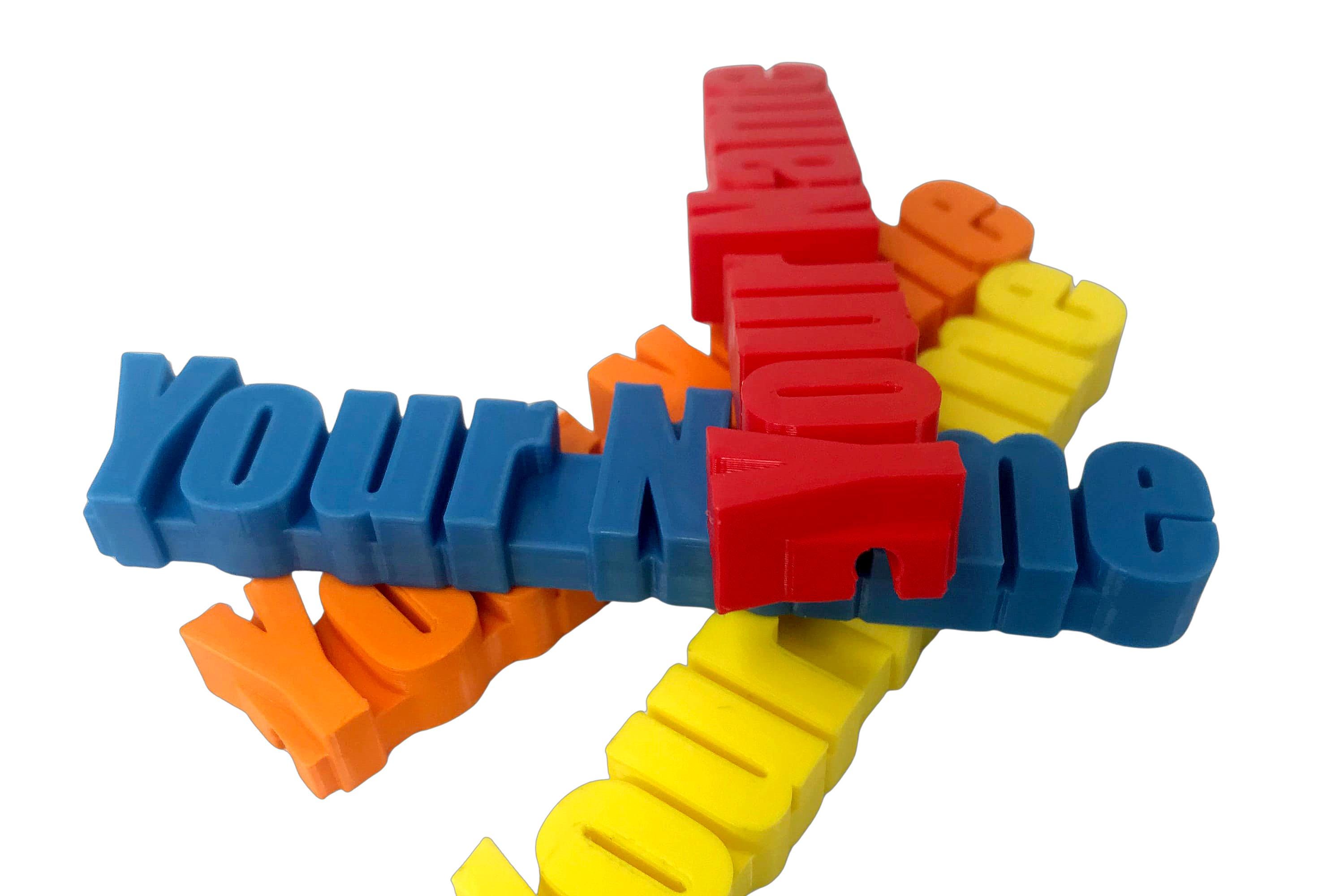 Personalized 3D Printed Cable Clip: Custom Name Tag, Charger Organizer
