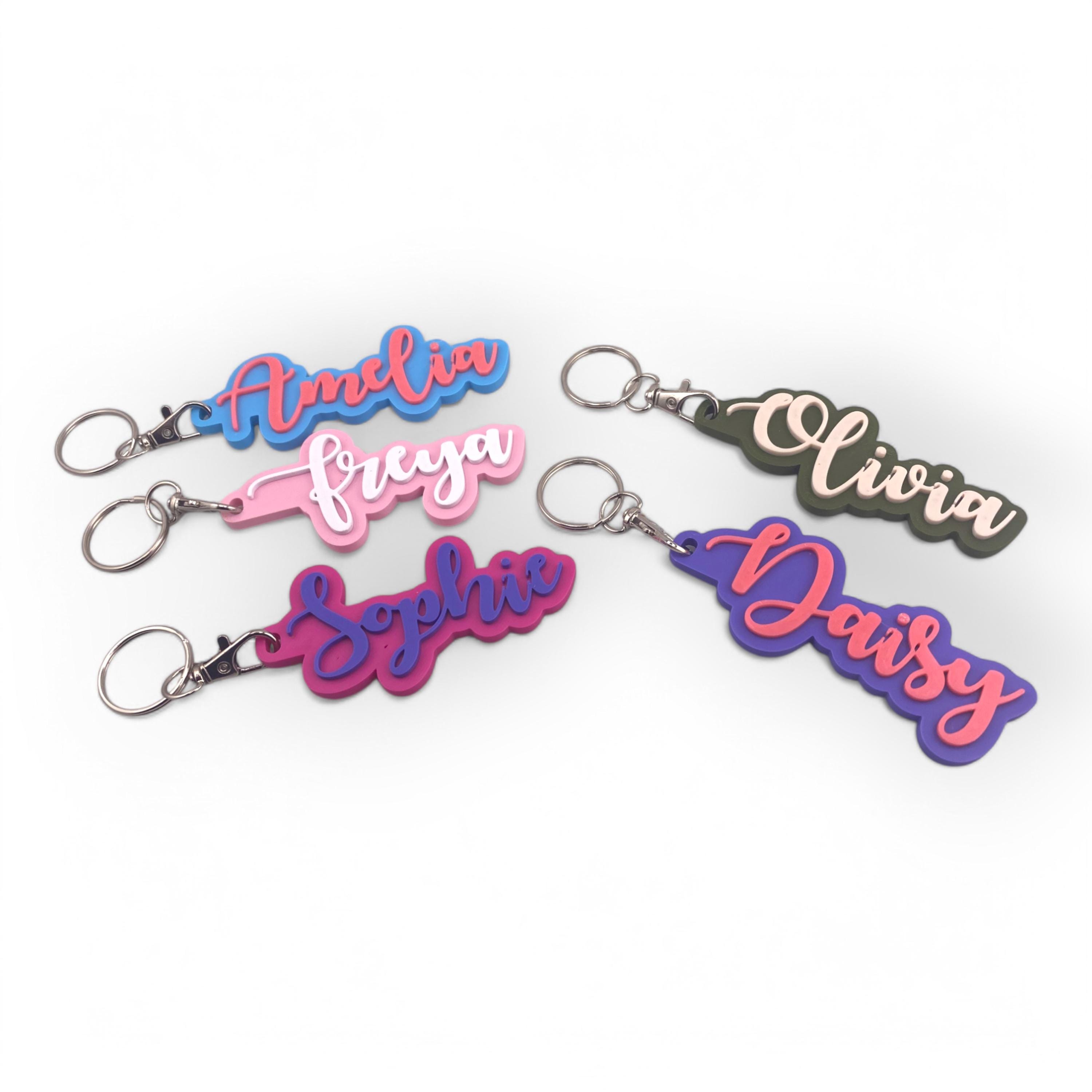 Personalized 3D Printed Name Keychain: Eco-Friendly PLA Plastic