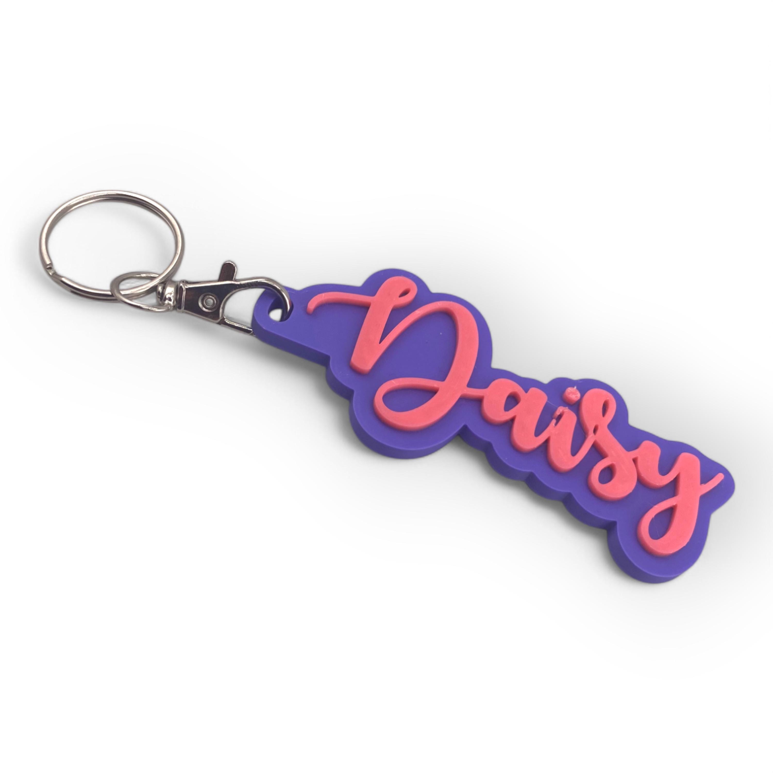 Personalized 3D Printed Name Keychain: Eco-Friendly PLA Plastic