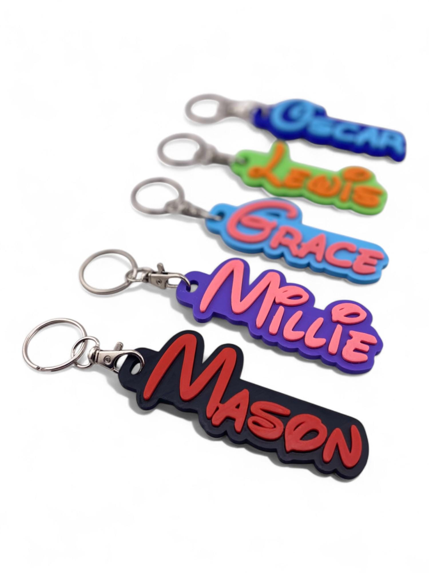 Personalized 3D Printed Name Keychain: Eco-Friendly PLA Plastic