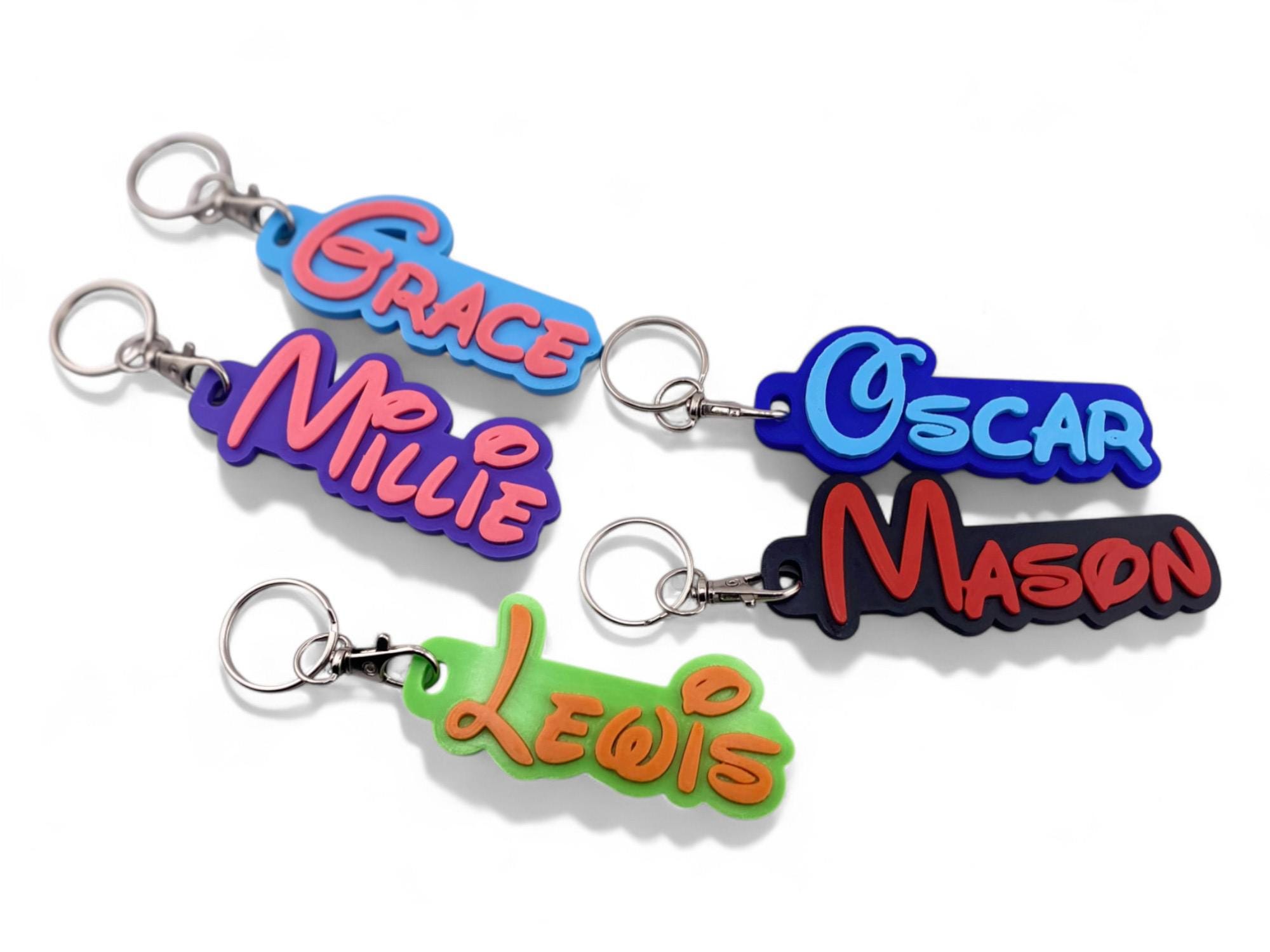 Personalized 3D Printed Name Keychain: Eco-Friendly PLA Plastic