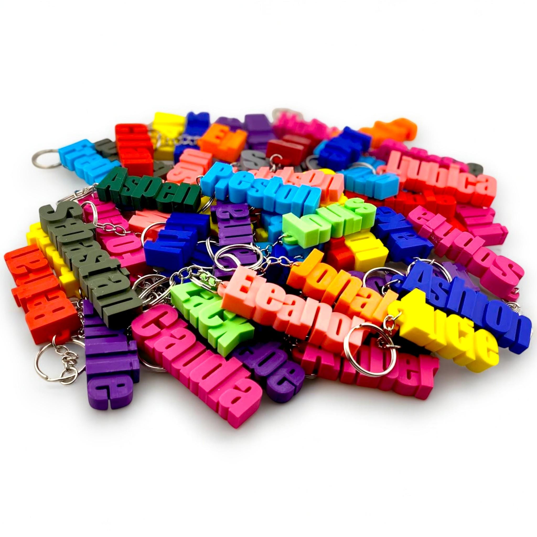 Personalized 3D Printed Name Keychain - Party Bags or for School Bags