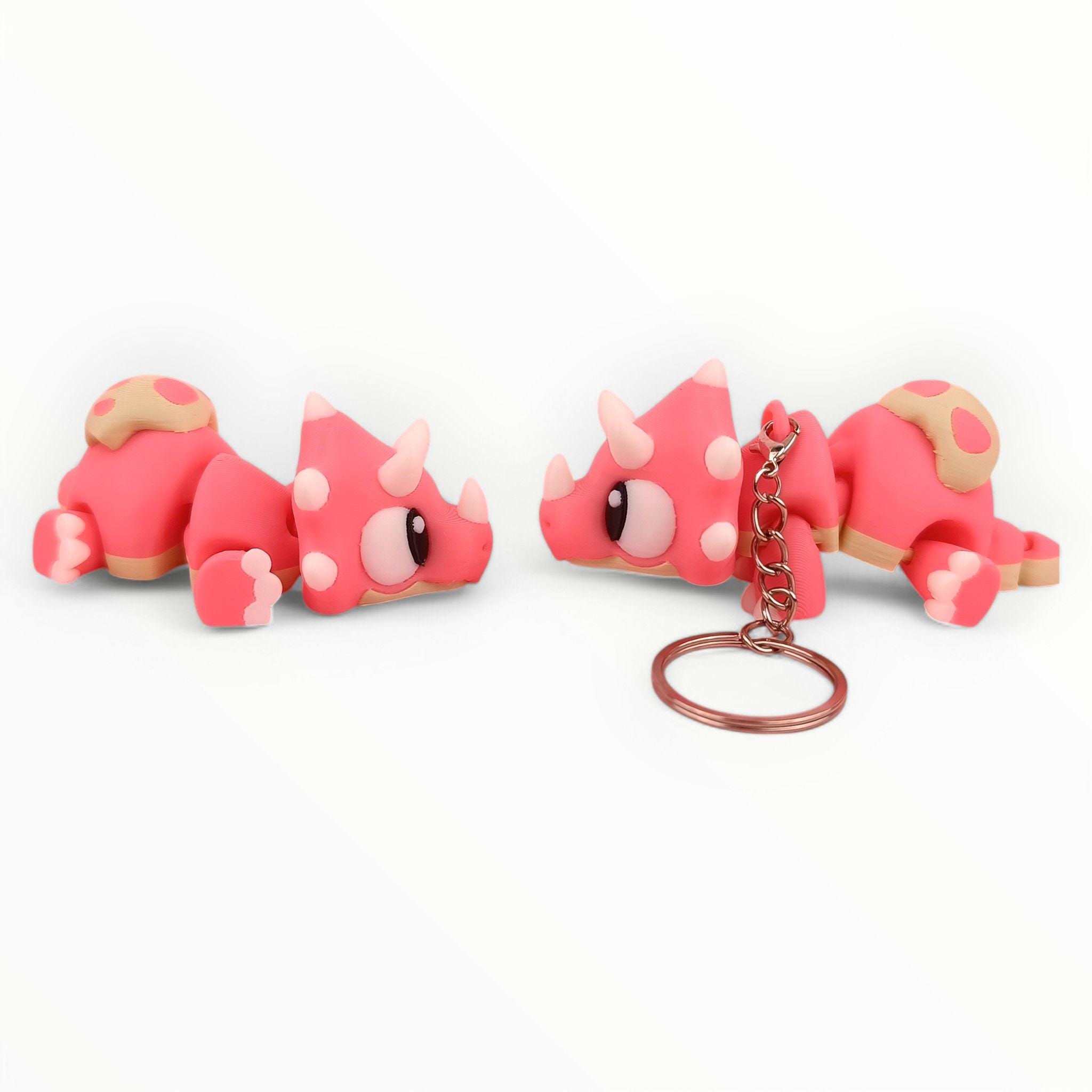 3D Printed Triceratops Fidget Toy: Sensory Dino, Anxiety Relief