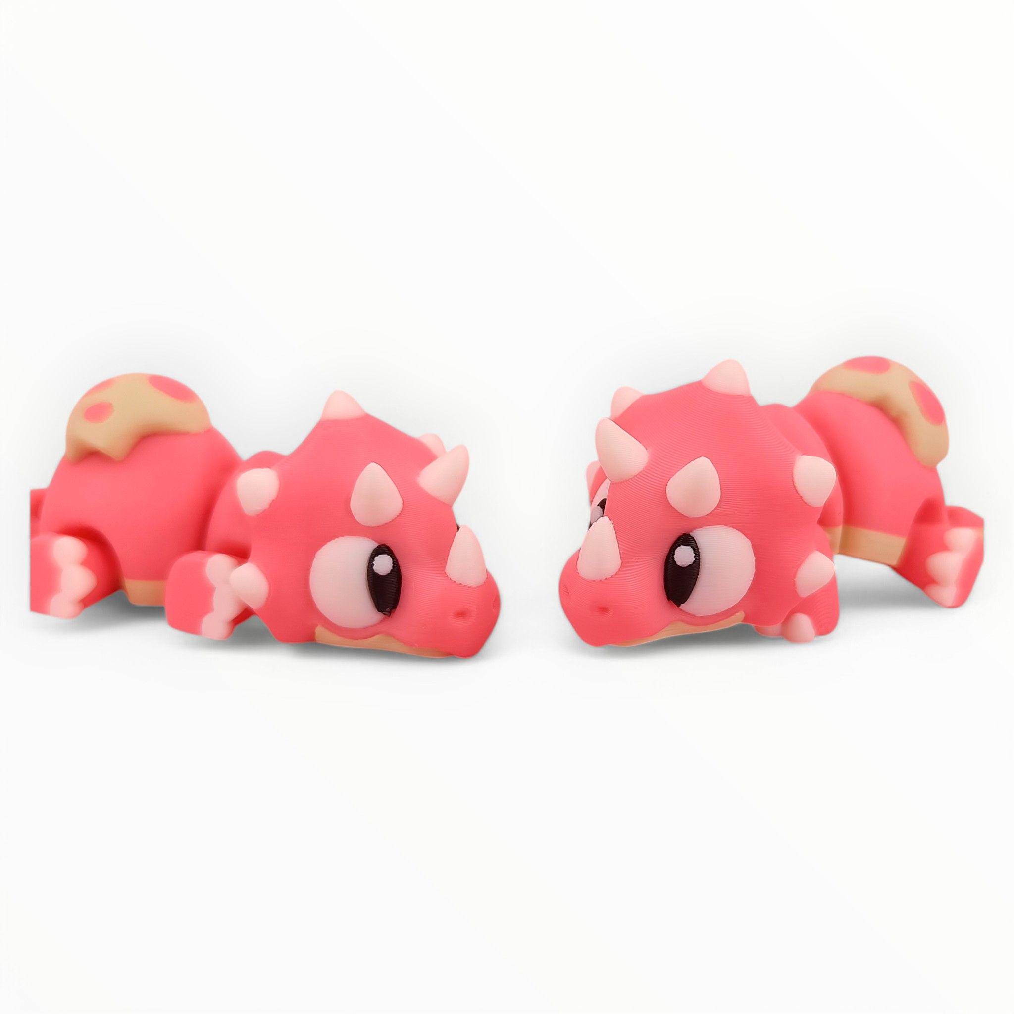 3D Printed Triceratops Fidget Toy: Sensory Dino, Anxiety Relief