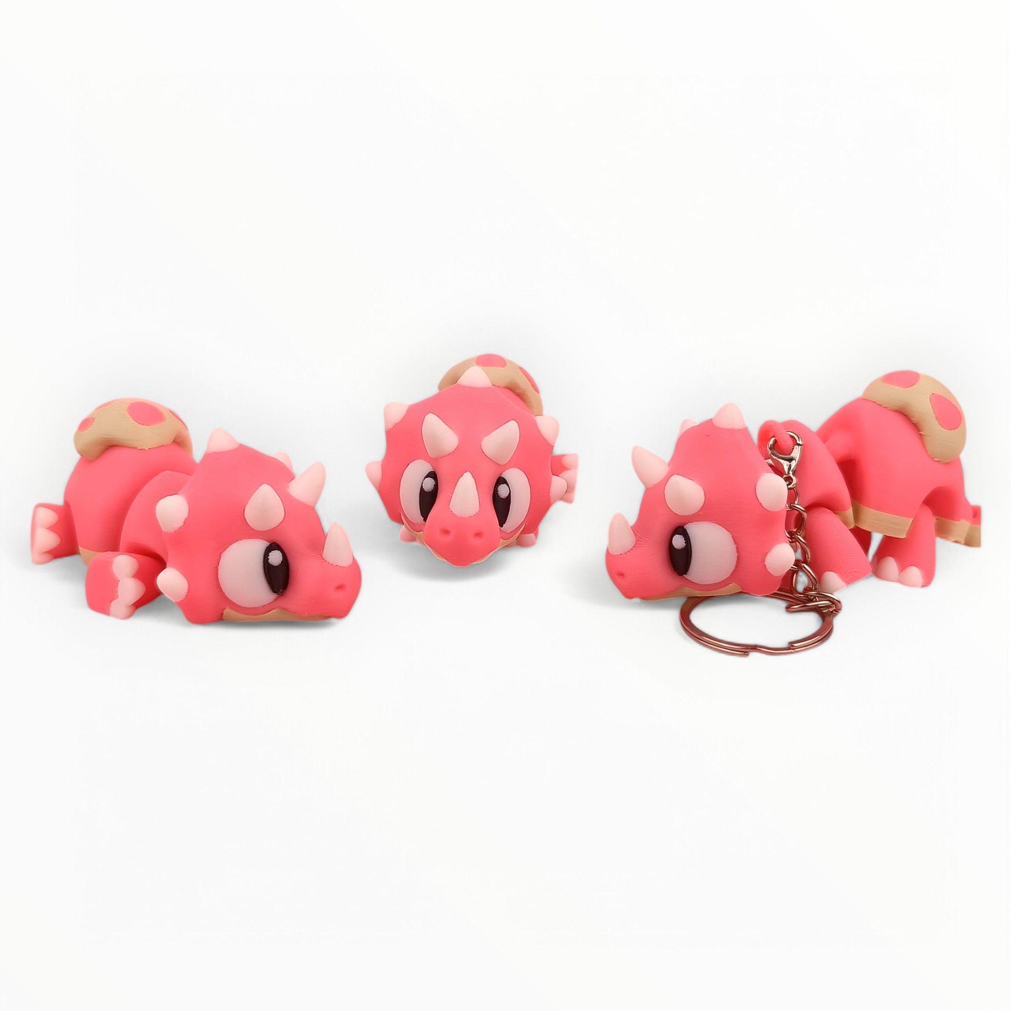 3D Printed Triceratops Fidget Toy: Sensory Dino, Anxiety Relief