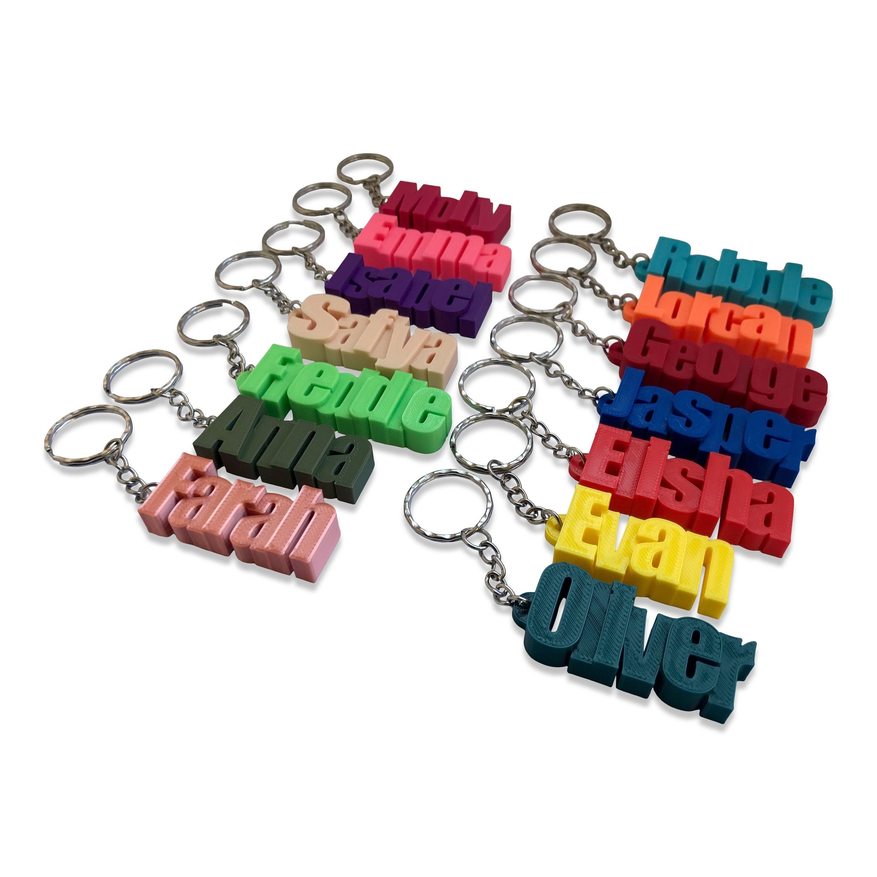 Custom Name Keychain - Personalized Gifts for All Ages